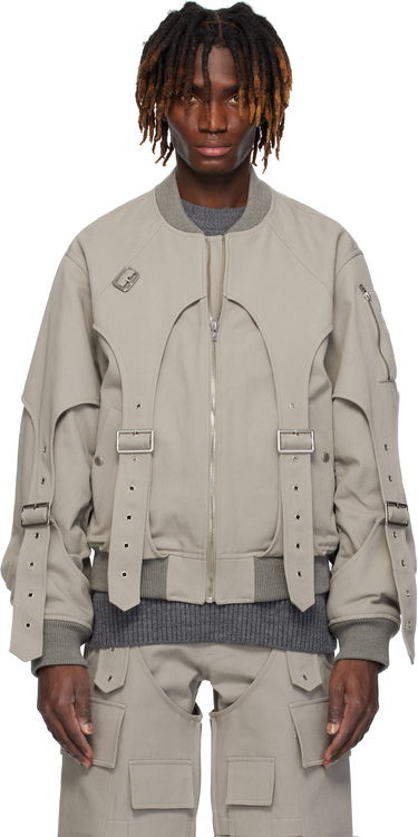 Яке бомбър We11done We11done Double Layered MA-1 Bomber Jacket Сиво | WD-JP0-25-032-U-GY, 0