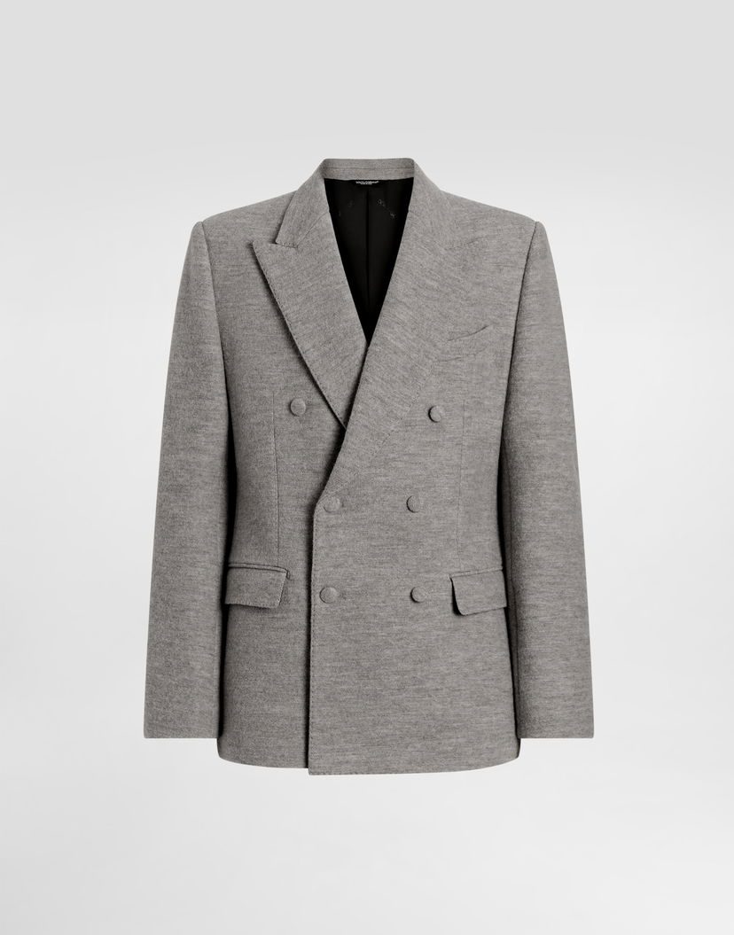 Яке Dolce & Gabbana Dolce & Gabbana Double-breasted Taormina Jacket Сиво | G2VI5THU2AXS8230