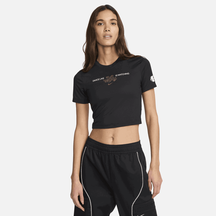 Съкратен топ Nike Sportswear Tee Черно | FZ0403-010