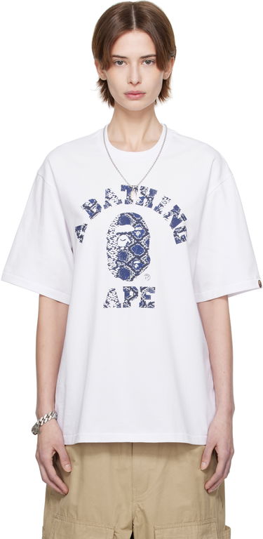 Тениска BAPE A Bathing Ape Exclusive Printed T-Shirt Бяло | Tee, 0