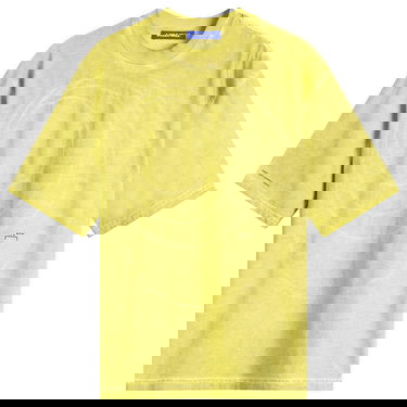 Тениска A-COLD-WALL* A-COLD-WALL* Men's Frequency T-Shirt, Size Large Жълто | ACWMTS213-YLW, 1