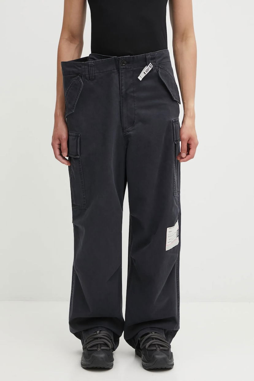 Карго панталони Maison MIHARA YASUHIRO Maison MIHARA YASUHIRO HUGE LAYERED Cargo Pants Черно | A15PT056