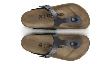 Кецове и обувки Birkenstock Gizeh "Metalic Black" Черно | 1021428, 4
