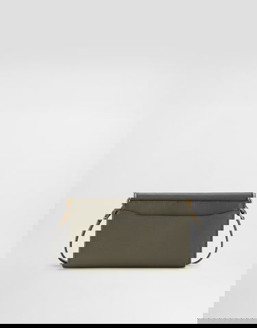 Чанта през рамо Dolce & Gabbana Plongé Calfskin Mini Phone Bag Зелено | BI3367A9S2580560, 3