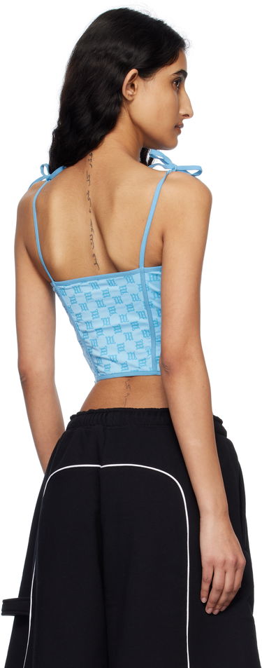Потник MISBHV MISBHV Monogram Coquette Tank Top Синьо | 250W114, 2