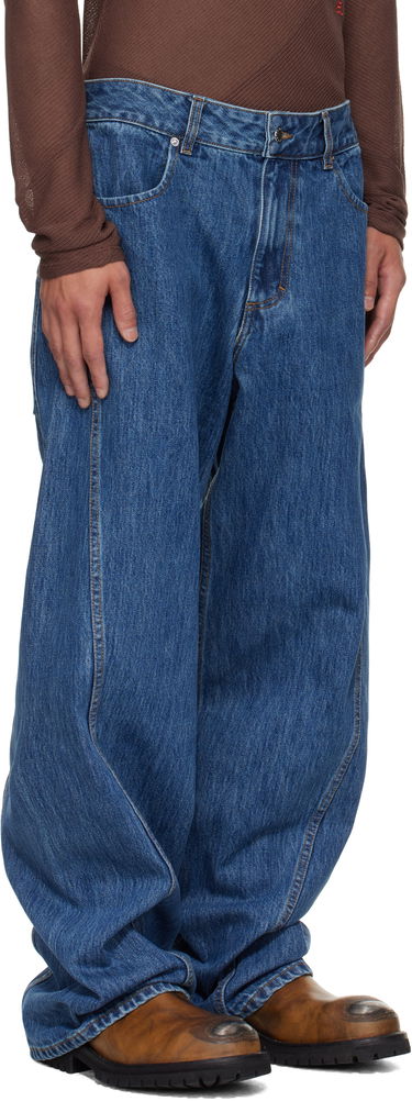 Дънки Eckhaus Latta Eckhaus Latta Bend Jeans Синьо | 1225-EL-PF25-VI, 1