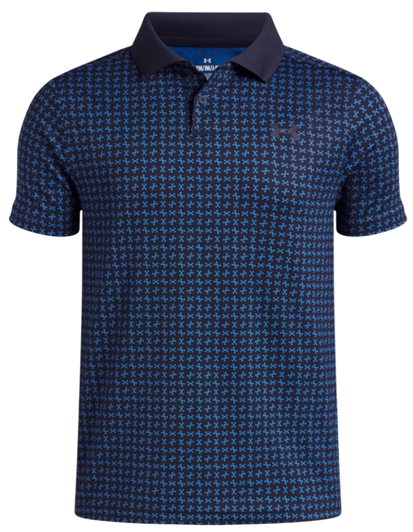 Поло тениска Under Armour Matchplay Printed Polo Тъмно синьо | 1377349-411