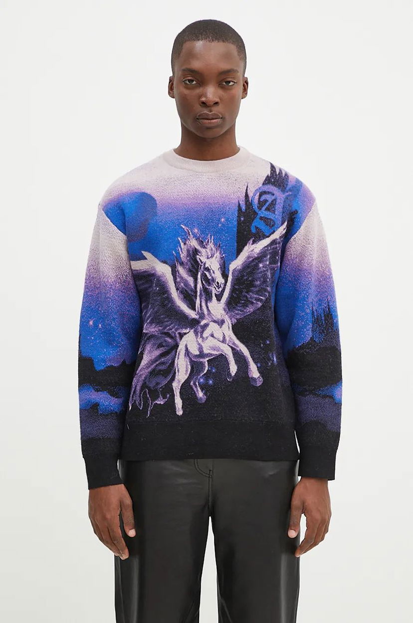 Пуловер Aries Pegasus Knit Sweater Лилаво | AR2004002