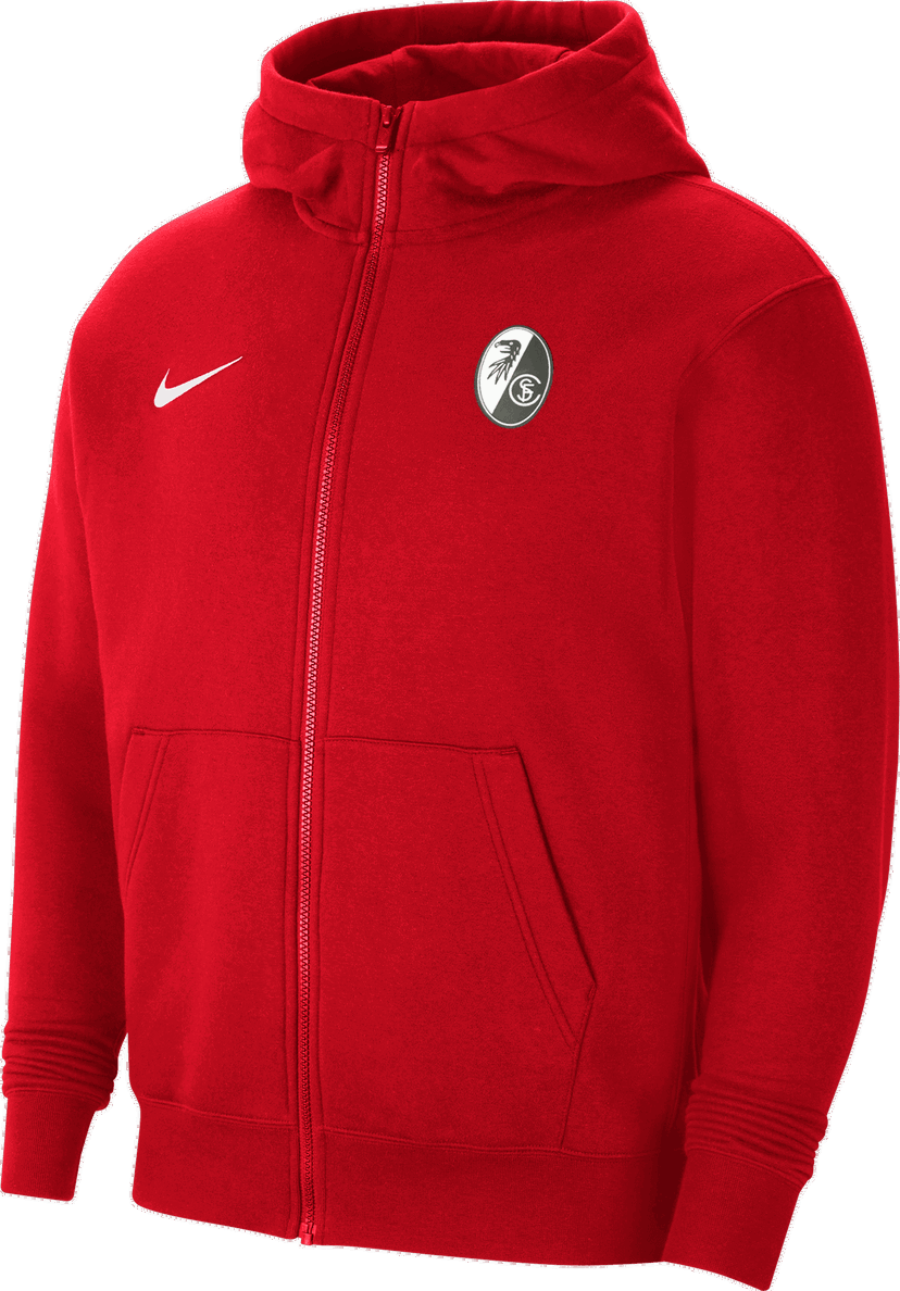 Суитчър Nike SC Freiburg Full-Zip Hoodie Червено | 6scfcw6891-657