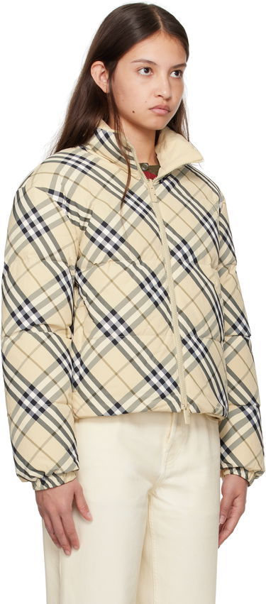 Пухо яке Burberry Burberry Check Reversible Down Jacket Бежово | 8098488, 1