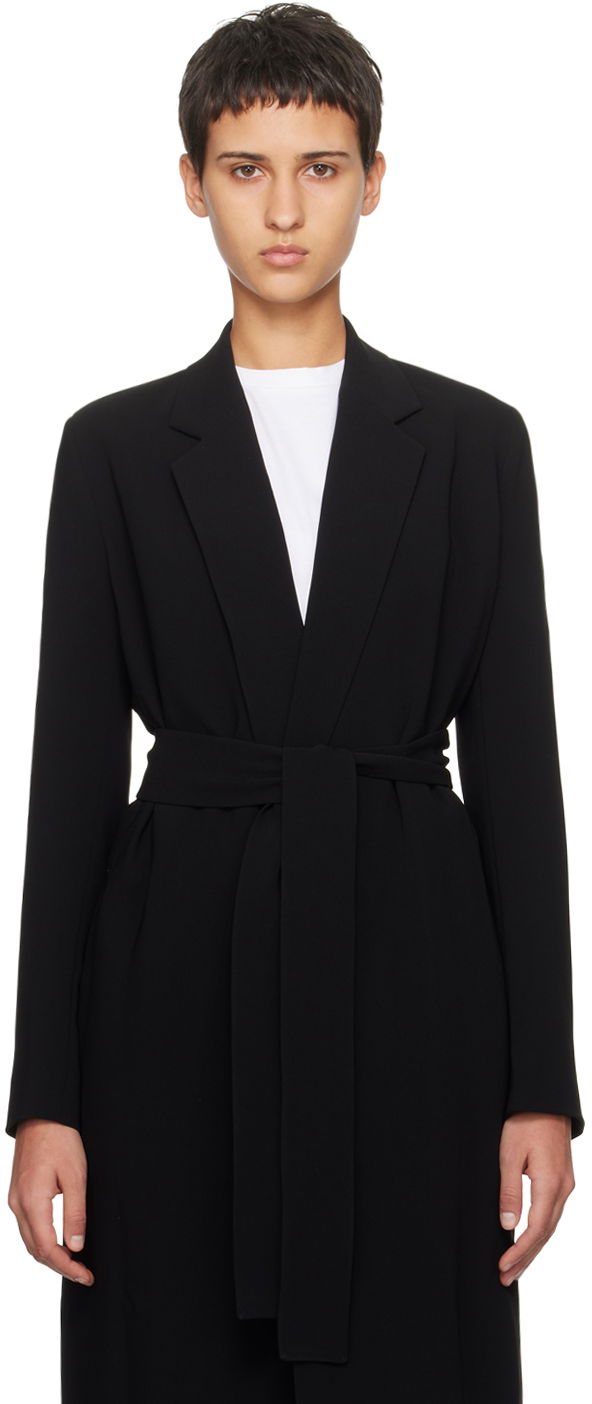 Палта The Row Black Harri Coat Черно | 5603-W1968, 0