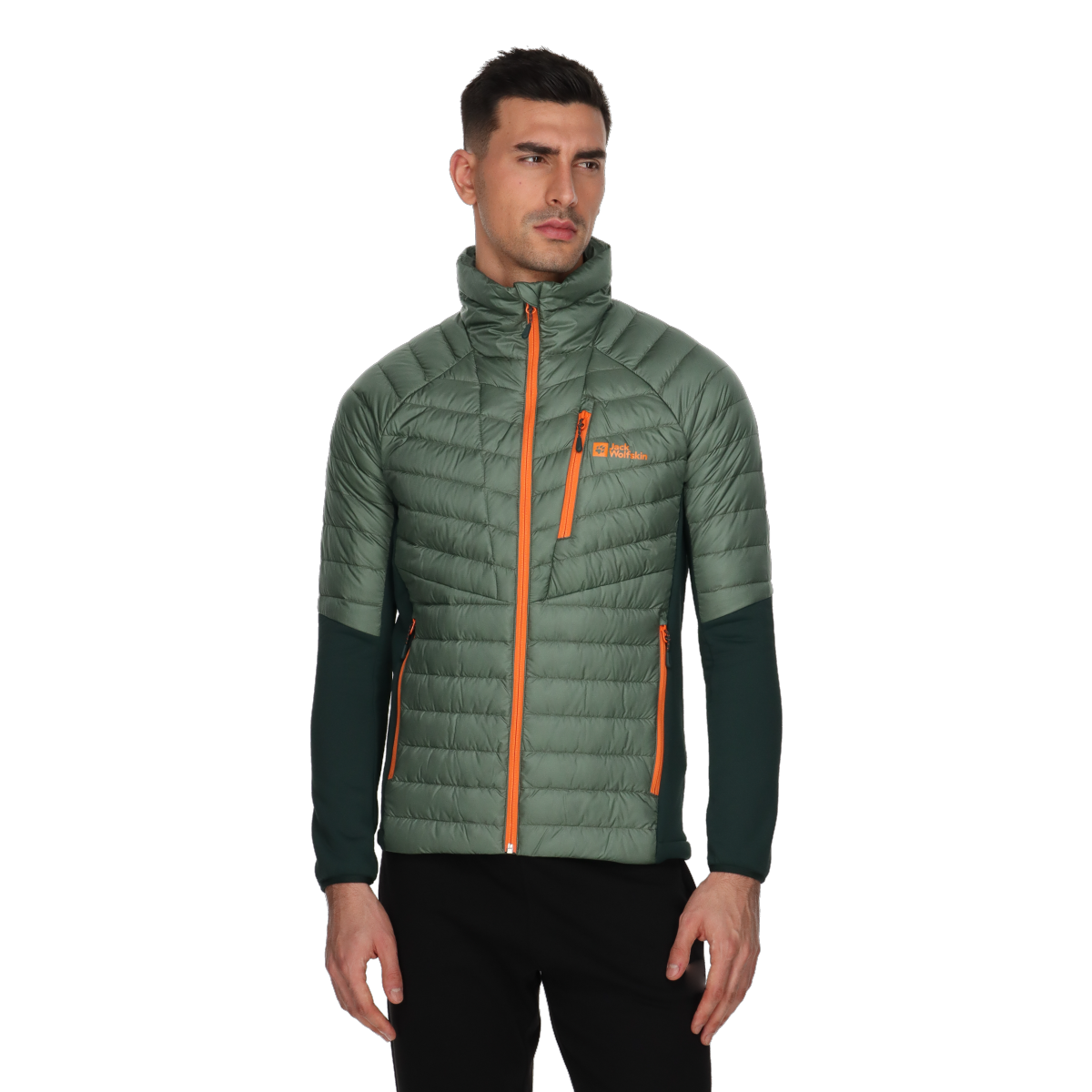 Пухо яке Jack Wolfskin Nebelhorn Down Hybrid Jacket Зелено | 1206851-4311, 0