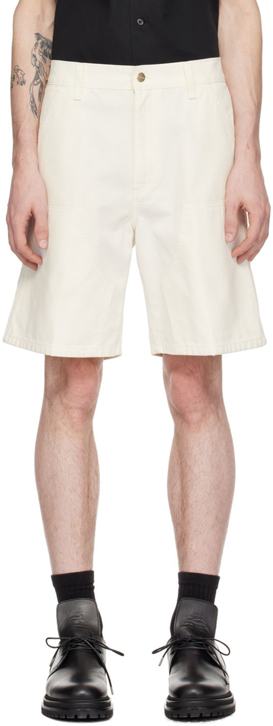 Къси панталони Carhartt WIP Double Knee Shorts Бяло | I033118, 0