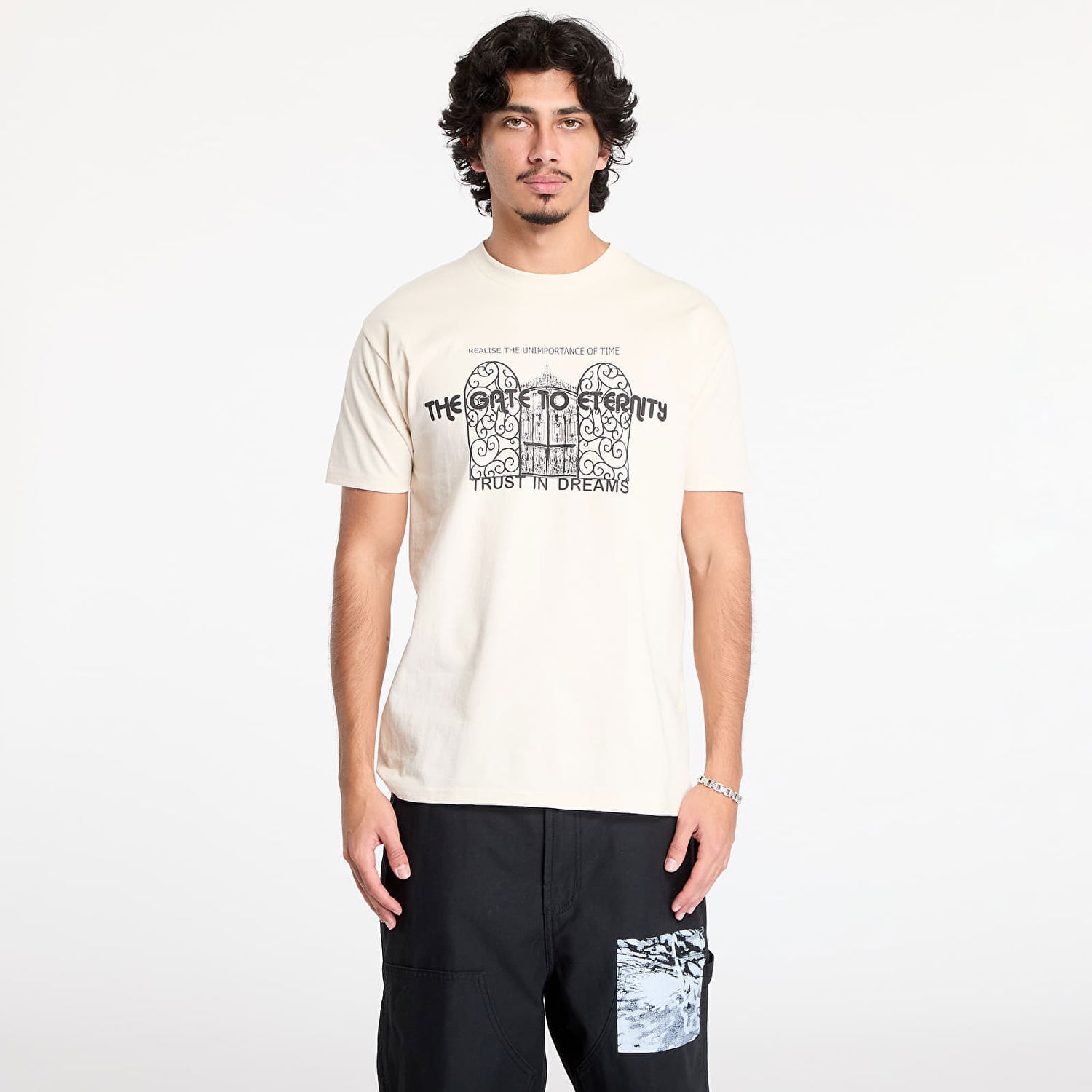 Тениска OBEY We Are Not Alone T-Shirt Cream Бежово | 165263985-CRM, 0