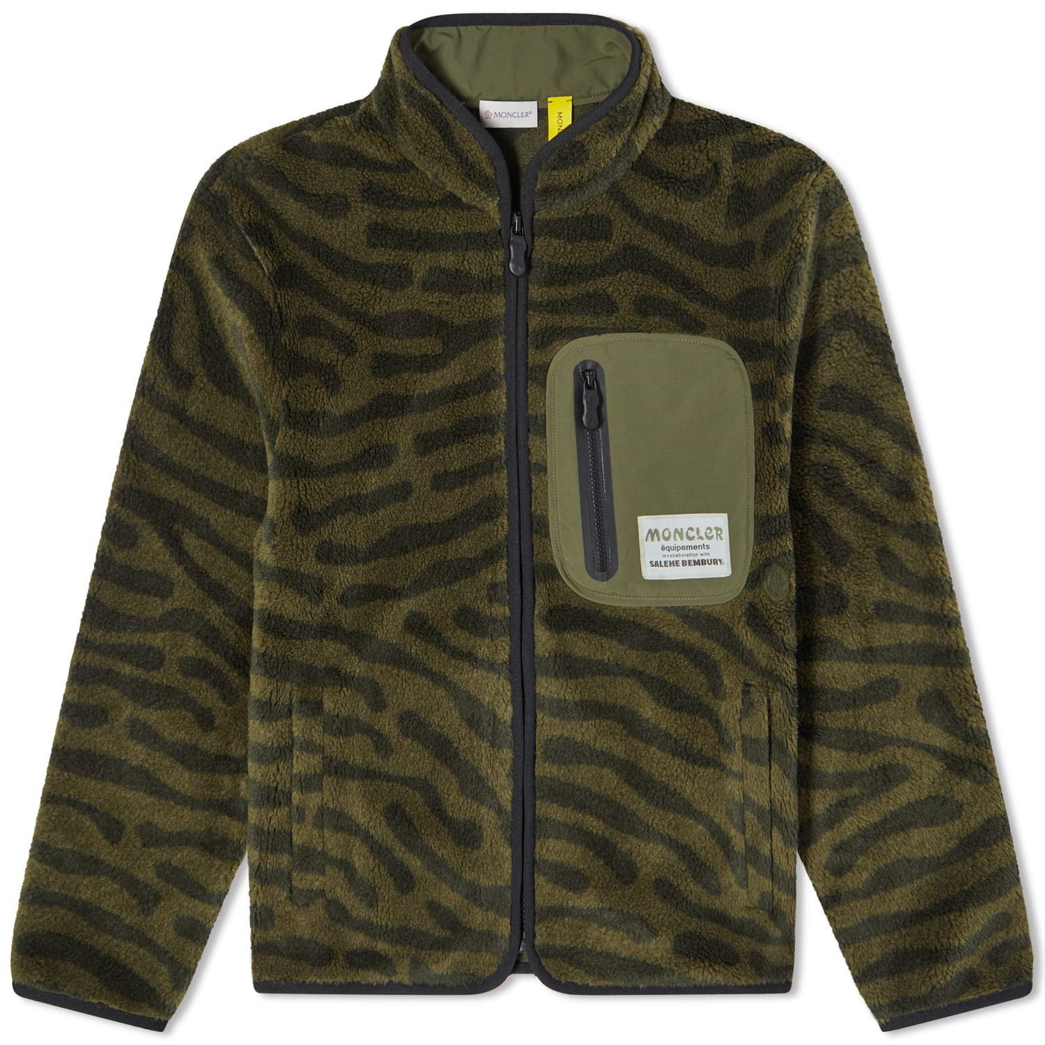 Суитчър Moncler Genius x Salehe Bembury Fleece Jacket Dark Green Зелено | 8G000-M3282-04-833, 0