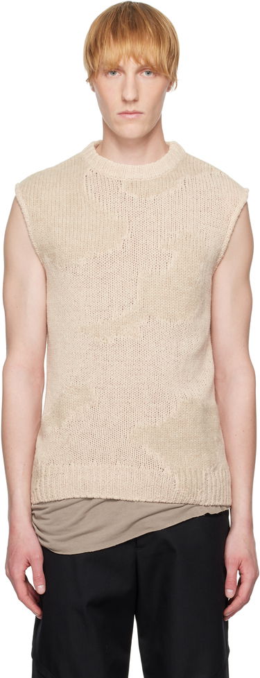 Пуловер HELIOT EMIL HELIOT EMIL Ophiolite Knit Vest Бежово | SS25_M_07_074_ST18, 0