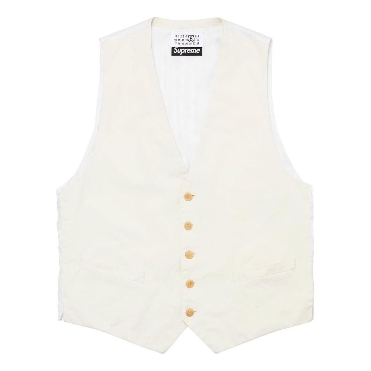 Жилетка Supreme Maison Margiela Suit Vest Бяло | SUP-SS24-121, 0