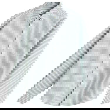 Риза Portuguese Flannel Belavista Stripe Button Down Oxford Shirt Зелено | AW250010-WBL, 0