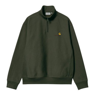 Суитчър Carhartt WIP Half Zip American Script Sweat Зелено | I027014.1NQXX, 1