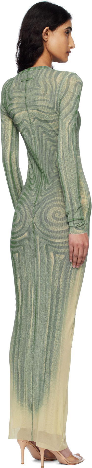 Pокля Jean Paul Gaultier Jean Paul Gaultier 'The Long Spirale' Maxi Dress Зелено | 25/34-F-RO390-T587-0351, 2