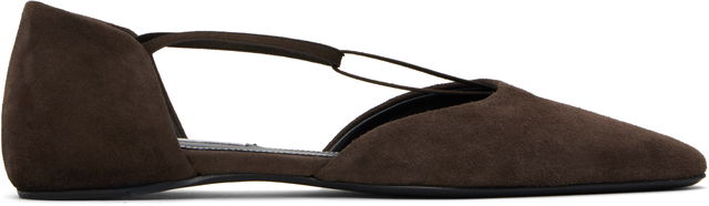 TOTEME Suede T-Strap Ballerina Flats