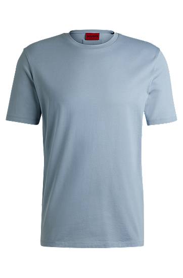 Тениска BOSS Slim-Fit Mercerized Cotton Tee Синьо | 50542969, 0