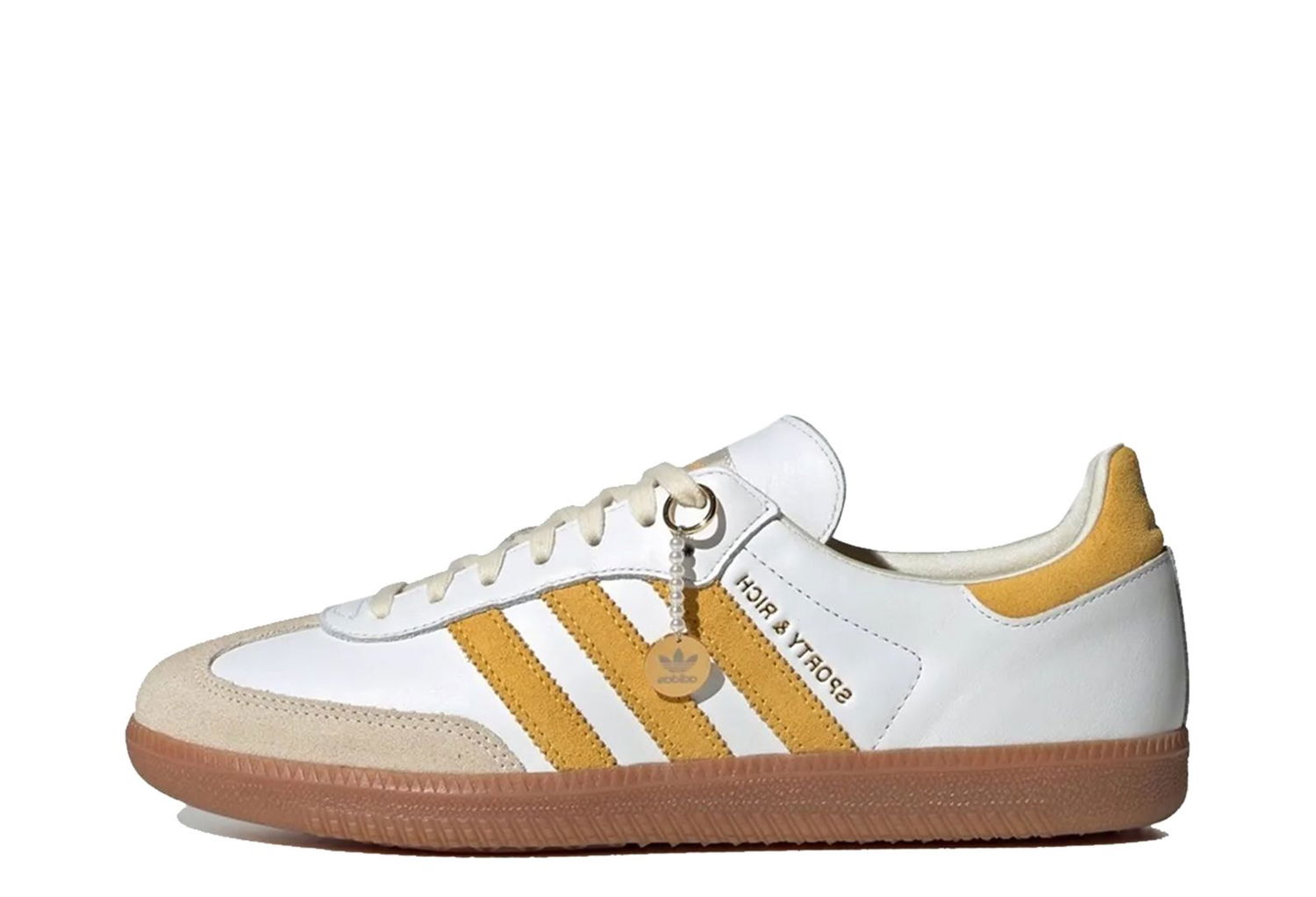 Кецове и обувки adidas Originals Sporty & Rich x Samba "White Bold Gold" Жълто | IF5661, 1