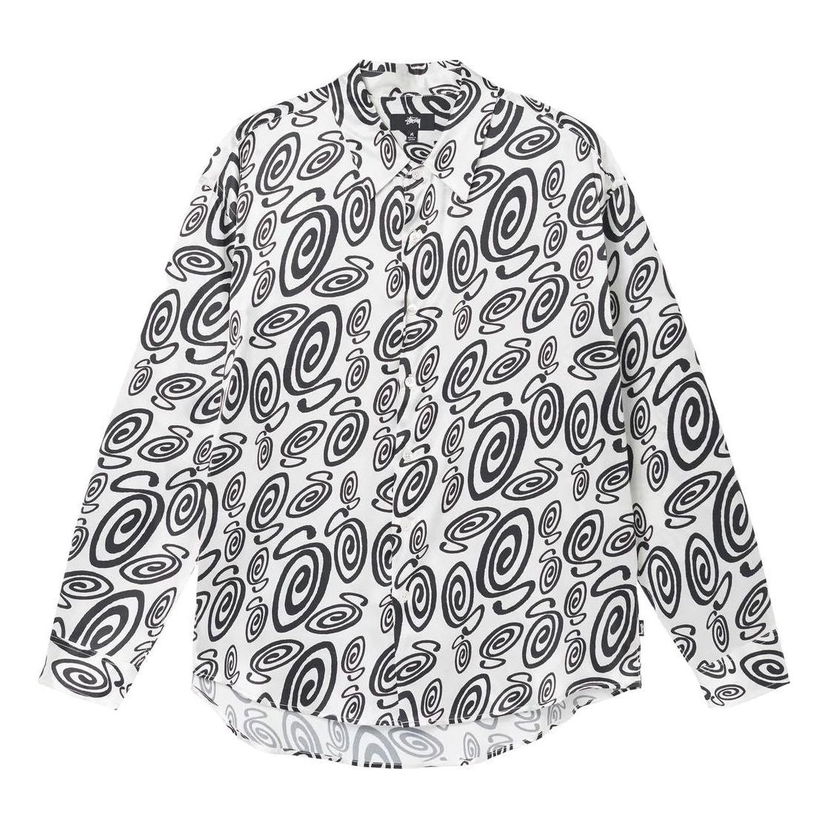 Риза Stüssy Stussy Swirly Shirt Бяло | 1110242