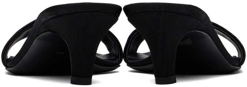 Грижа за обувките TOTEME TOTEME 'The Mule' Heeled Sandals Черно | 243-WAS0154-FB0232, 1