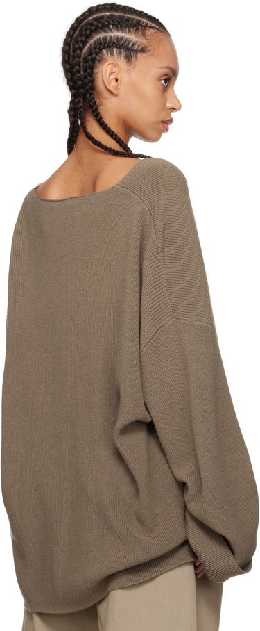 Пуловер Entire Studios Entire Studios Dormer V-Neck Balloon-Sleeve Sweater Кафяво | ES2715DT, 2