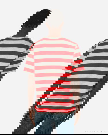 Тениска Junya Watanabe Striped T-Shirt Червено | WM-T019-051 GRYRED, 3