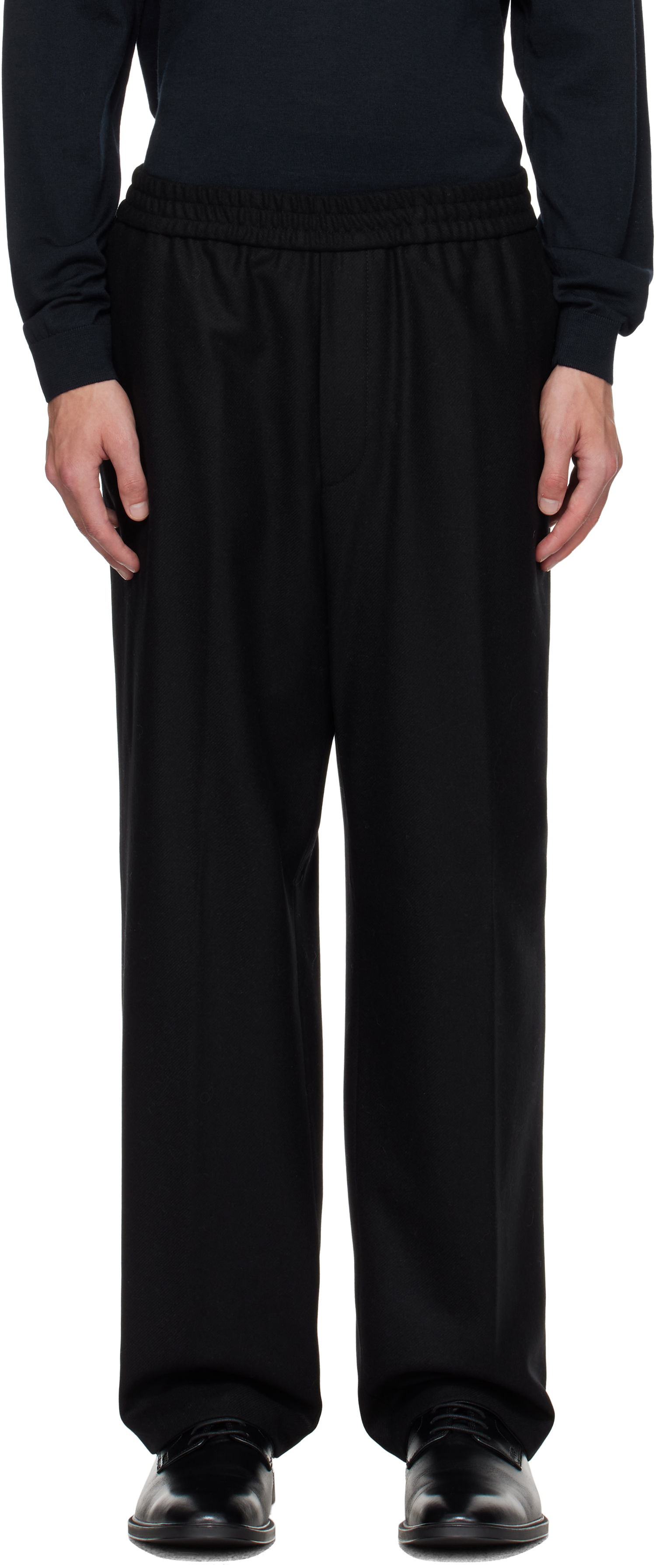 Панталони BOSS Elasticated Waistband Tapered-Fit Trousers Черно | 50551562, 0