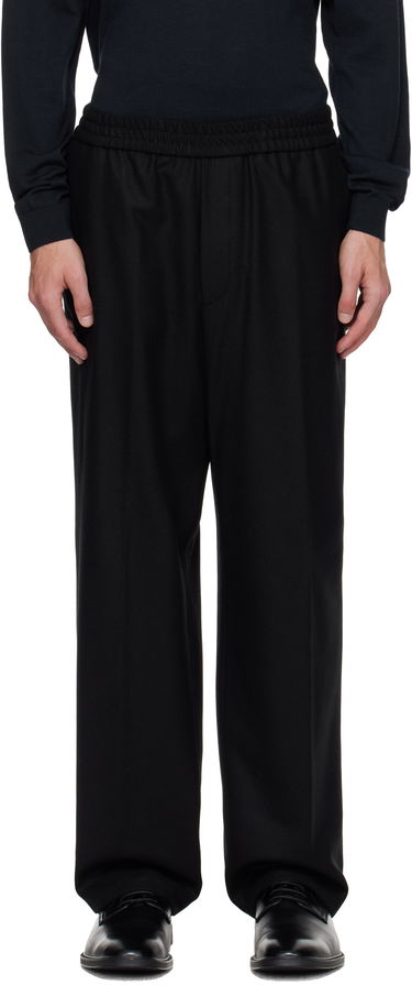 Панталони BOSS Elasticated Waistband Tapered-Fit Trousers Черно | 50551562, 0