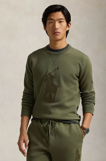 Суитчър Polo by Ralph Lauren Appliqué Logo Sweatshirt Зелено | 710957586, 0