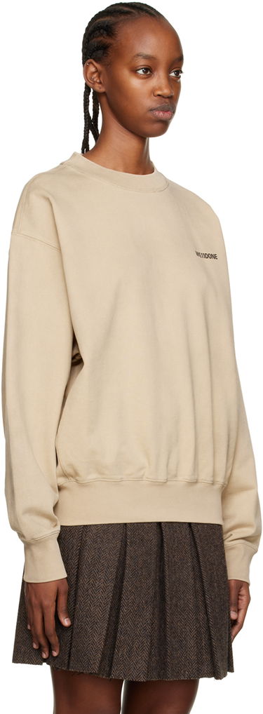 Пуловер We11done Printed Sweatshirt Бежово | WD-TS3-22-707-U-BG, 4