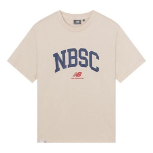 Тениска New Balance Logo Print Tee Бежово | 5ED25373-CRE