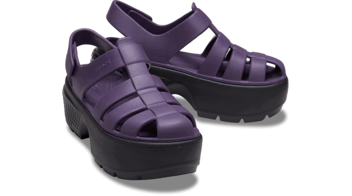 Кецове и обувки Crocs Stomp Fisherman Sandals Dark Iris Лилаво | 209938-5AS, 1
