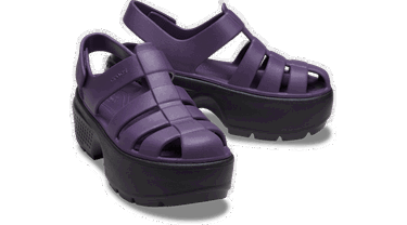 Кецове и обувки Crocs Stomp Fisherman Sandals Dark Iris Лилаво | 209938-5AS, 1