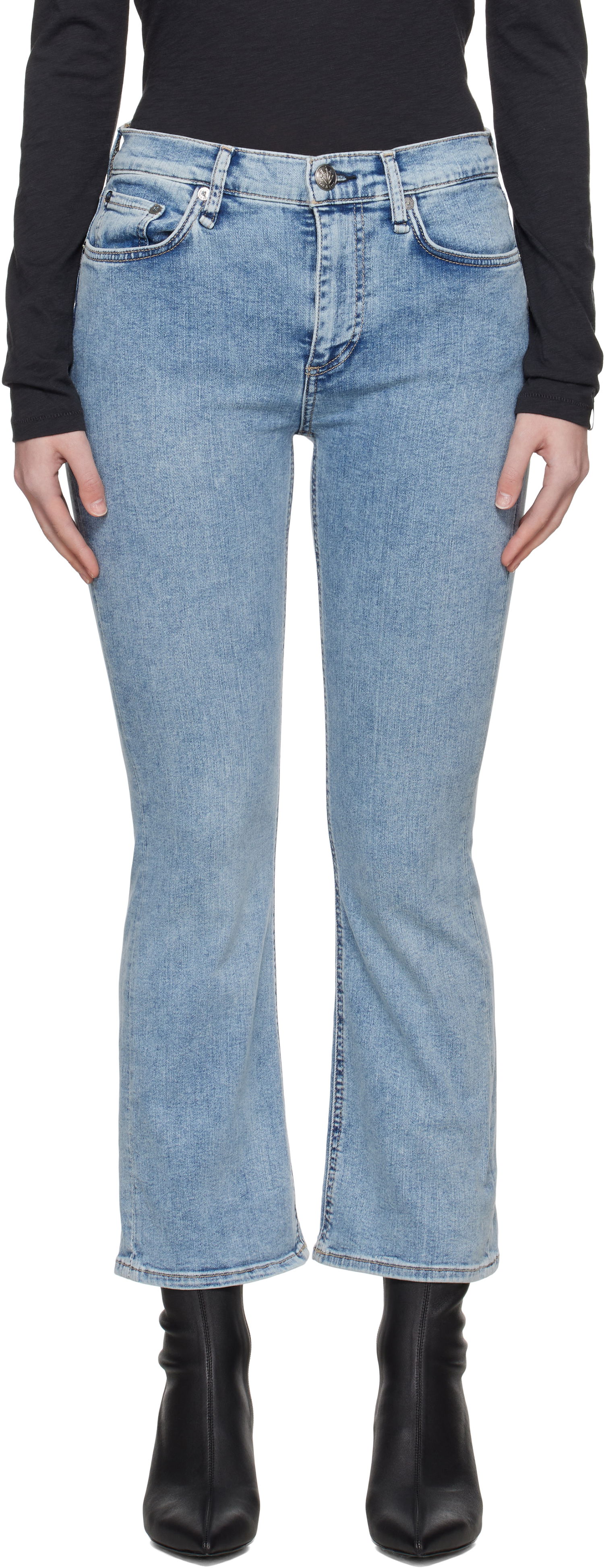 Дънки rag & bone Rag & Bone Epic Peyton Bootcut Jeans Синьо | WDD24H2972EPSU, 0