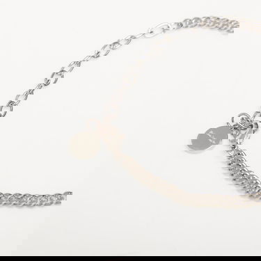 Гривна Palm Angels Logo Plate Bracelet Silver/ Red Universal Металик | PMOA052S25MAT0017225, 1