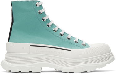 Кецове и обувки Alexander McQueen Tread Slick High Sneakers "Blue" Синьо | 604254W4MV2, 0