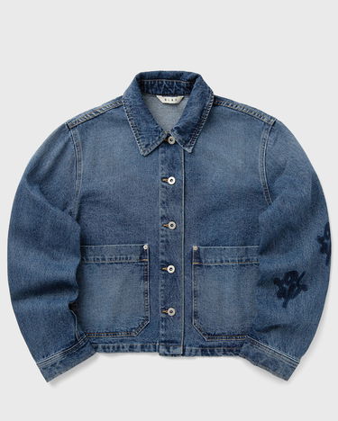 Яке ØLÅF Monogram Denim Jacket Синьо | W220502-BLUE, 0