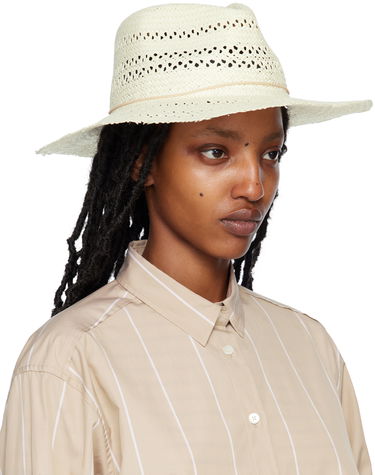 Шапка rag & bone Elle Perforated Fedora by Бежово | WJW23P1007PL07, 1