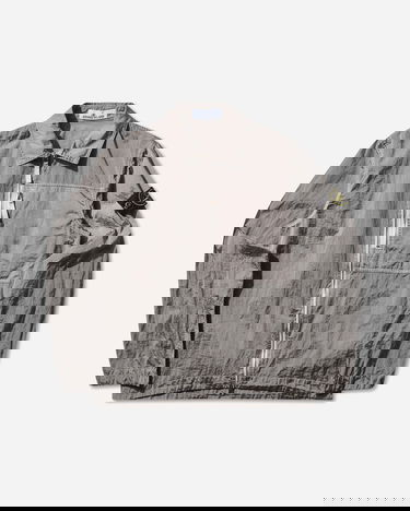 Яке Stone Island Crinkle Fabric Full-Zip Overshirt Сиво | K2S151200031S0019.V0080, 3