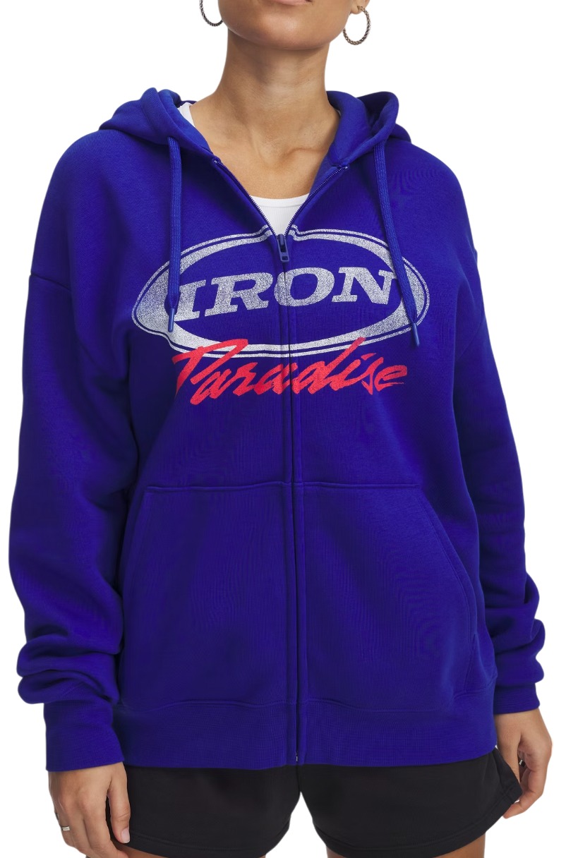 Суитчър Under Armour Under Armour Project Rock Iron Paradise Full-Zip Hoodie Синьо | 1389701-400