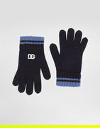 Dolce & Gabbana Knitted Gloves with DG Patch