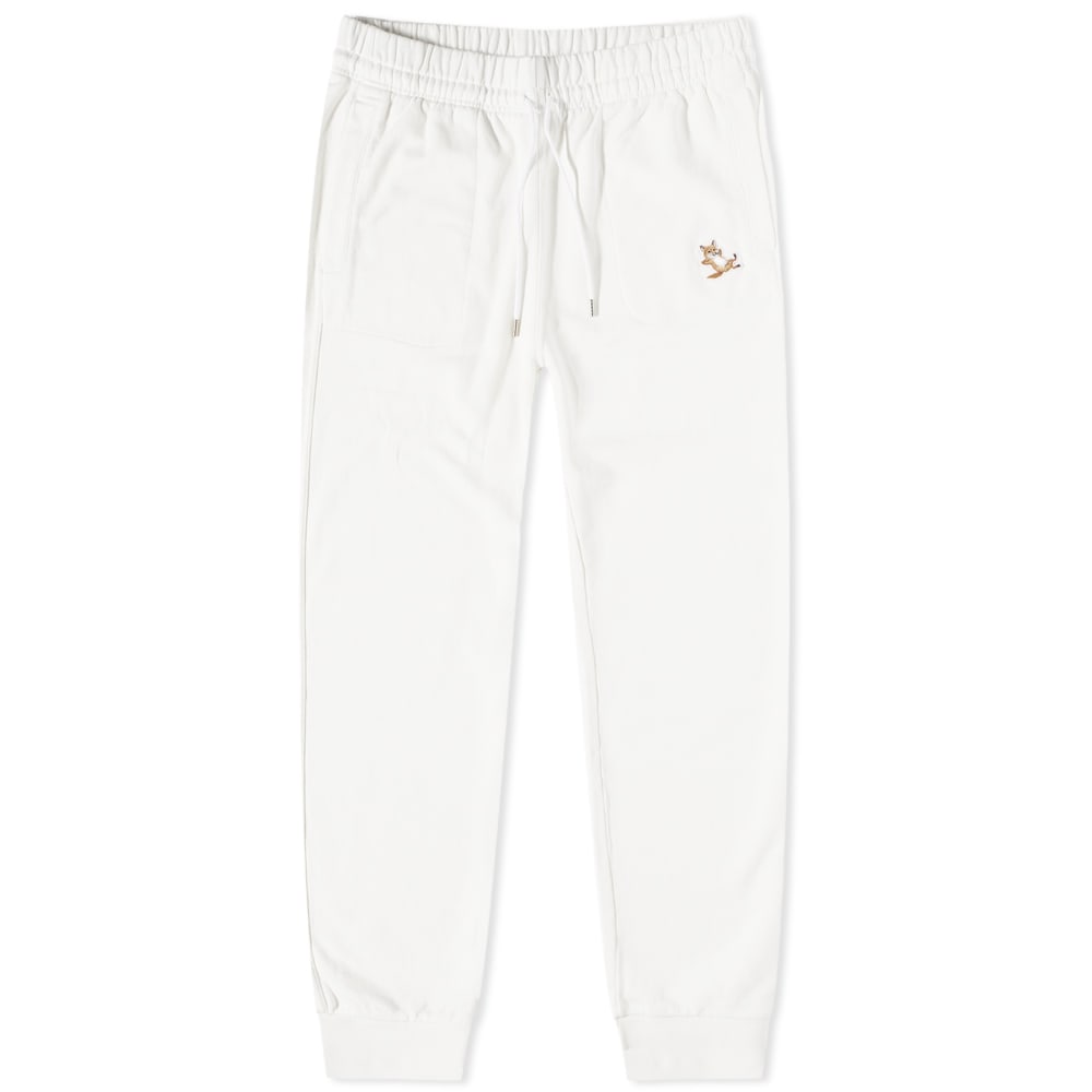 Панталони MAISON KITSUNÉ Maison Kitsune Chillax Fox Patch Classic Jog Pant Бяло | IU01308KM0001-P700, 0