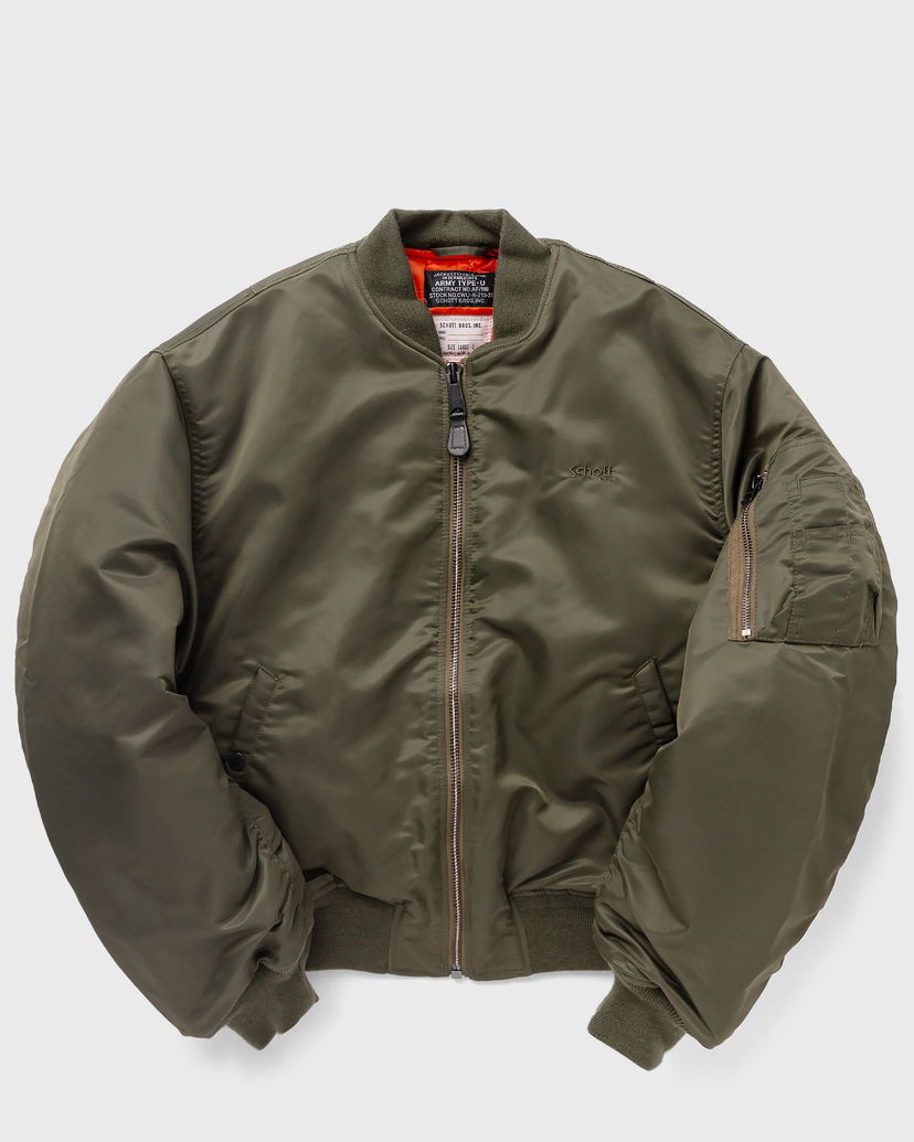 Яке бомбър Schott NYC BLOUSON BOMBER OVERSIZE Зелено | AIRFORCE90RS-ARMY-KAKI