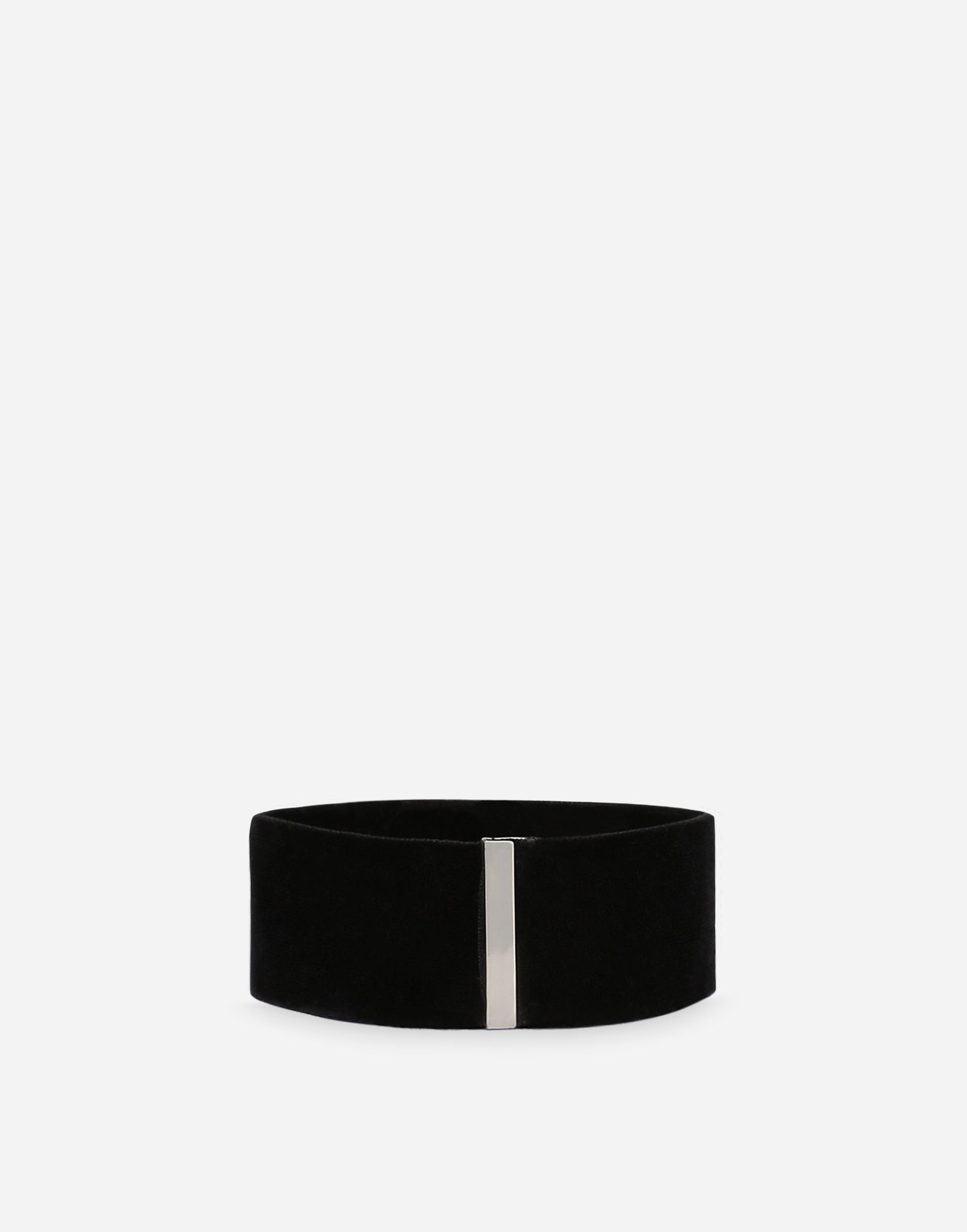 Колани Dolce & Gabbana Dolce & Gabbana Velvet Choker with Metal Logo Черно | WNP4J1W1111N0000, 1