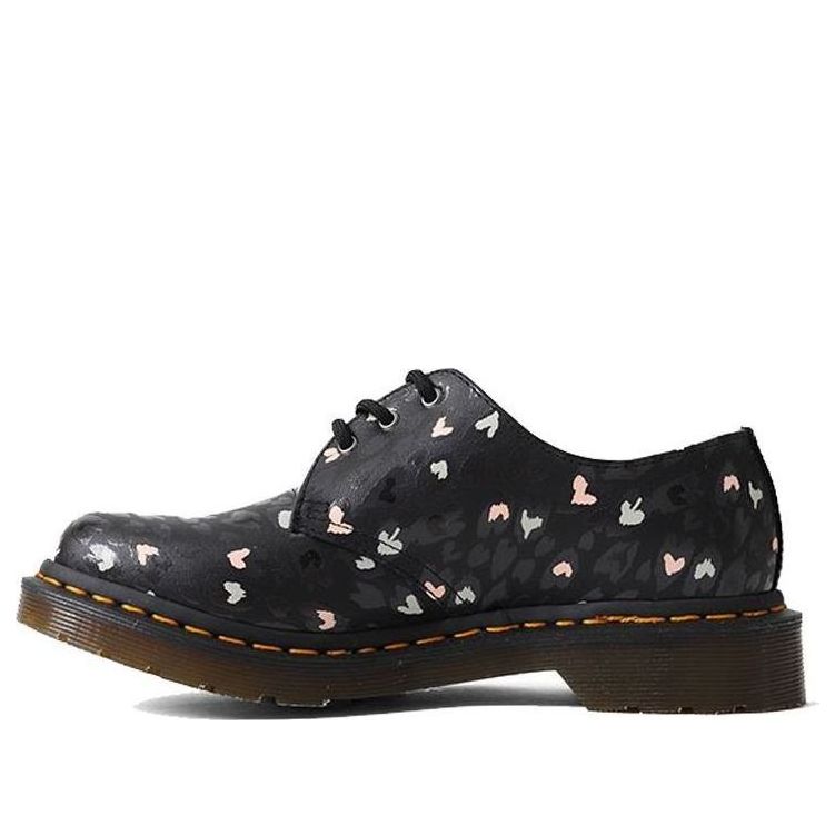 Кецове и обувки Dr. Martens Dr. Martens 1461 Heart Print Leather Shoes Черно | 25484001